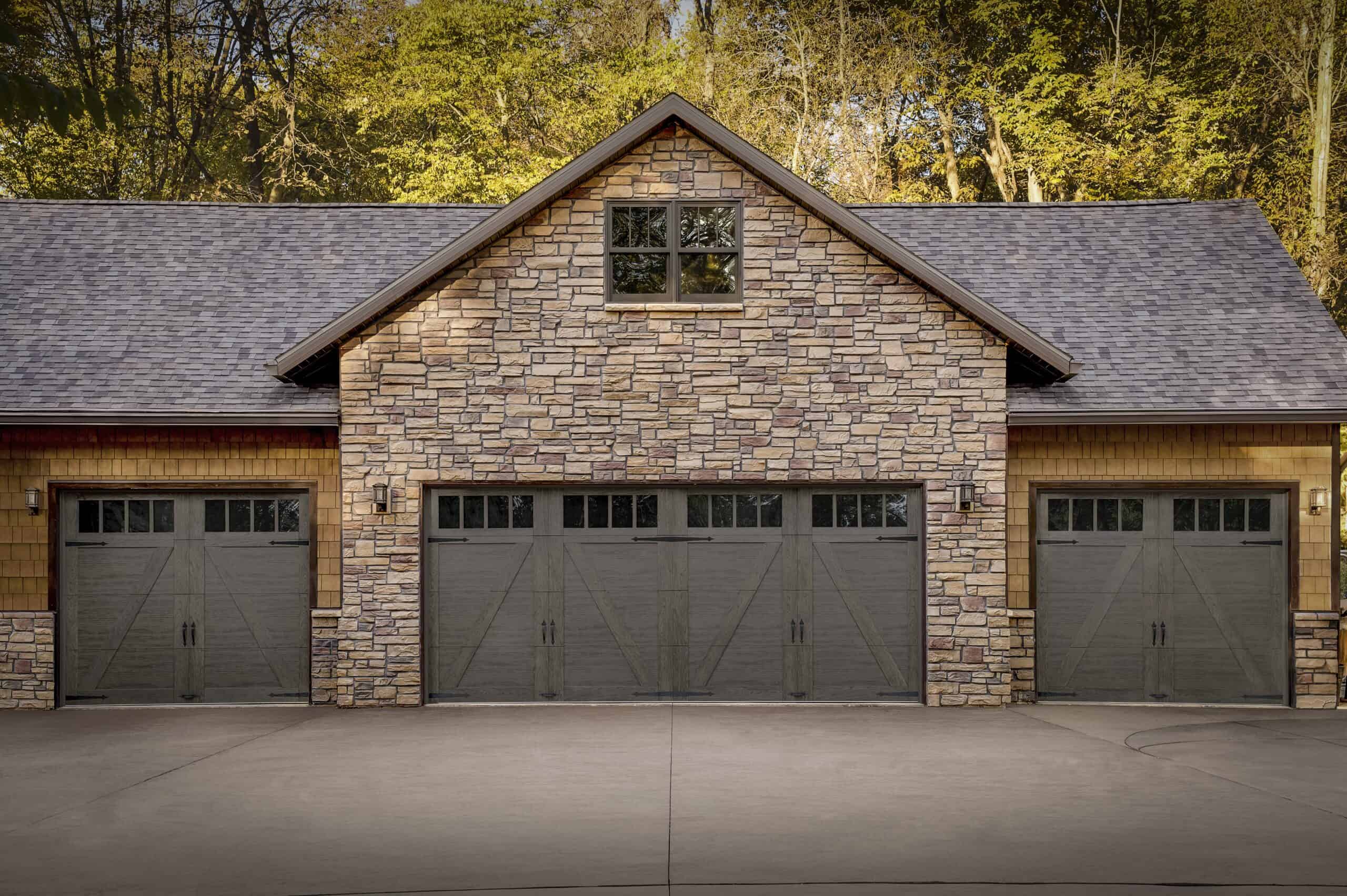 Clopay Carriage House Insulated Garage Door - D22 REC14 03 Slate Finish