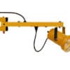 Double-strut loading dock light arm with reinforced support design for durable trailer illumination.