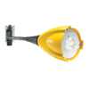 Flexible-arm LED loading dock light with impact-resistant housing for trailer illumination and safety.