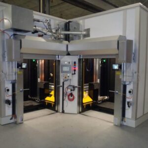 Modular laser enclosures constructed by Barron Equipment