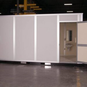 Modular restroom buildings constructed by Barron Equipment