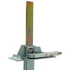 Low-profile trailer restraint flange designed to securely engage trailer rear impact guards.