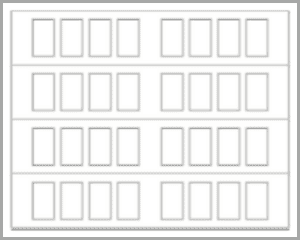 Stamped Shaker Style (300x240) Stamped Shaker Garage Door Style