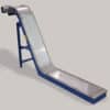 Magnetic incline conveyor designed to securely elevate ferrous metal parts between operations.