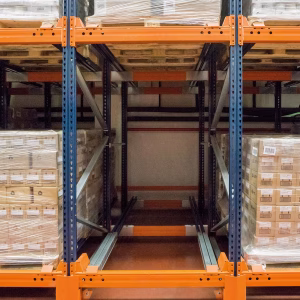 gallery push back storage pallets