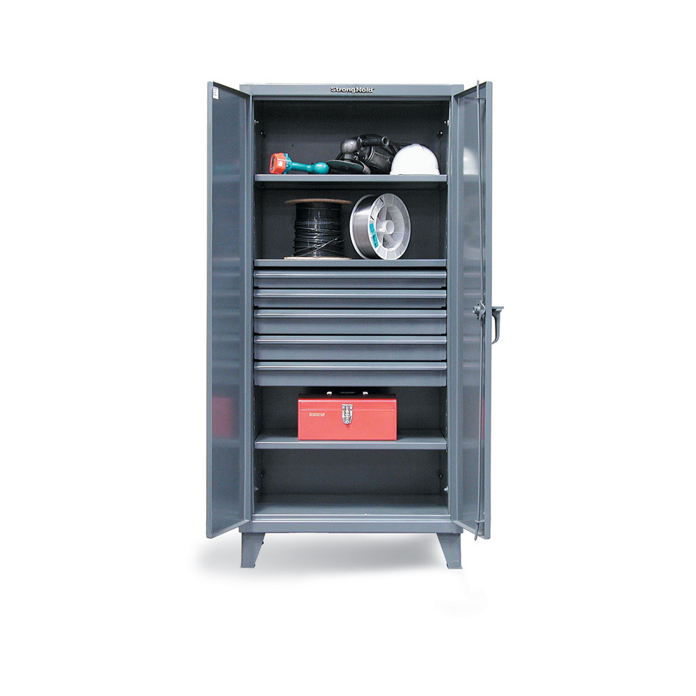 industrial cabinet with 5 drawers