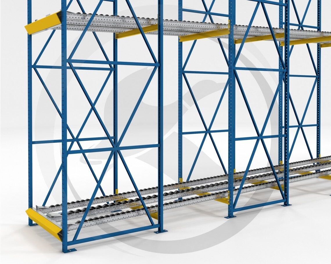 push back rack illustration push back rack illustration