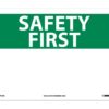 safety first sign