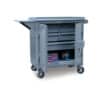 mobile maintenance tool cart with lock guard