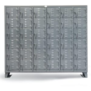 Stronghold 6 tier 36 compartment industrial locker