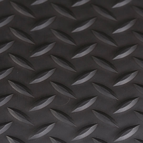 Conductive Diamond Foot Black Floor Mat Texture