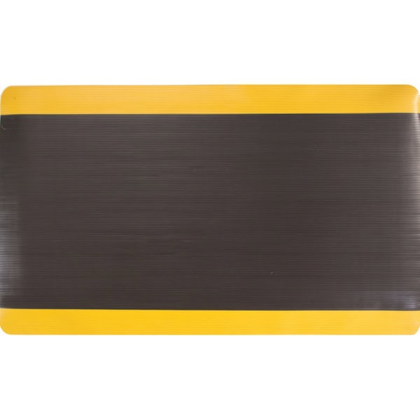 Invigorator Mat black with yellow border top view