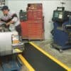 Safety Spun Mat in Auto Shop