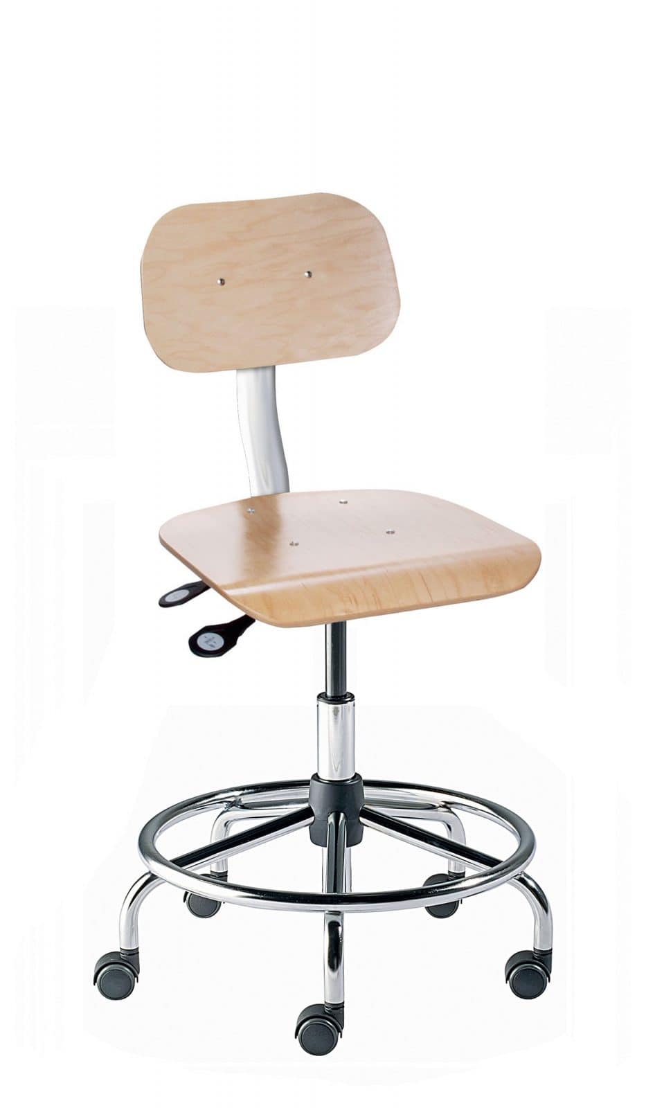 Biofit Willow Wooden Office Chair with Steel Roller Base