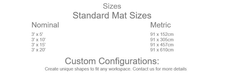 WorkStep Floor Mat Sizes