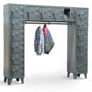 Stronghold free standing compartment locker