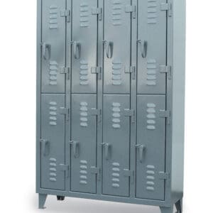 Stronghold slope top industrial locker with 8 compartments