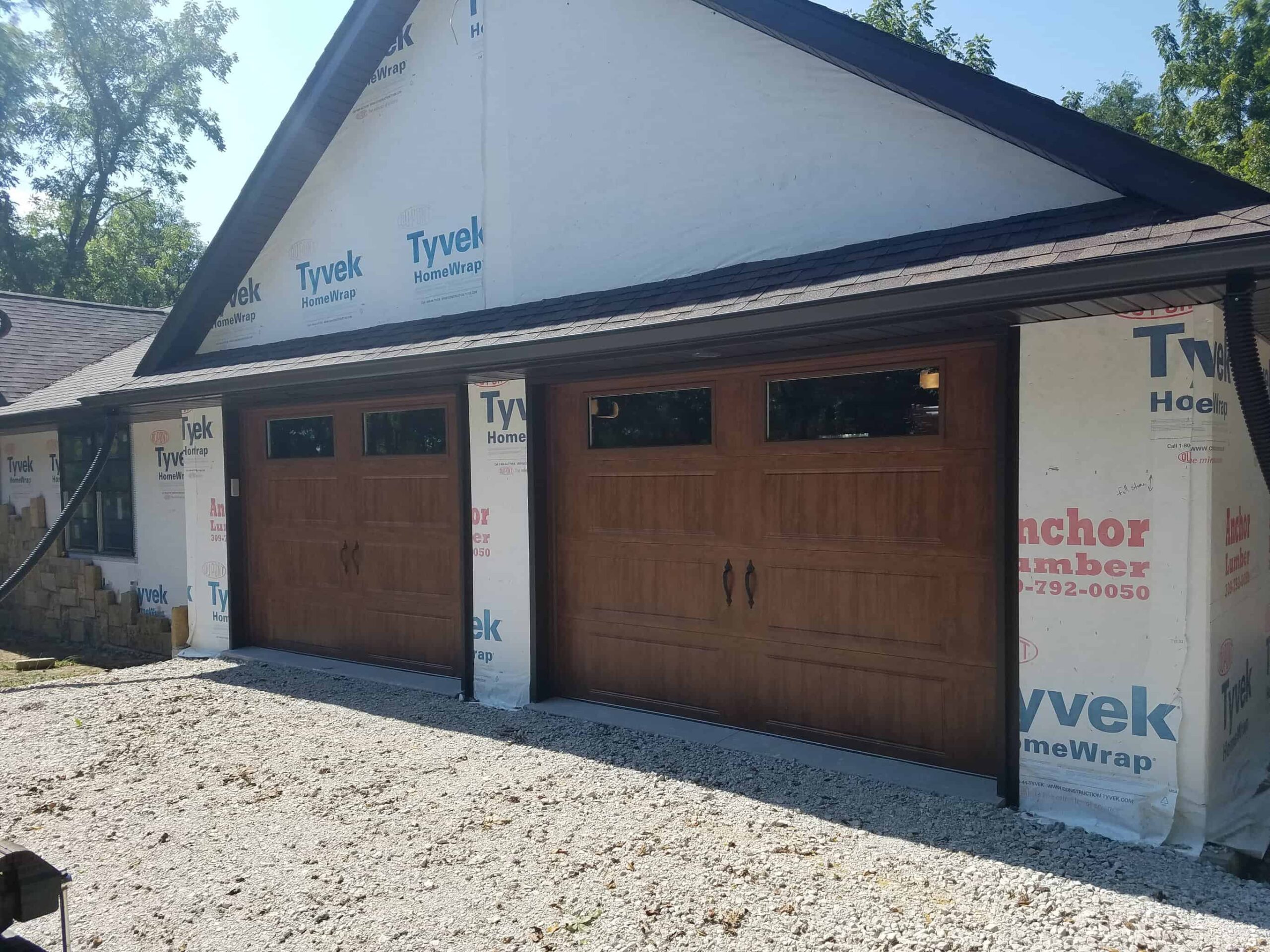 New Garage Door Install on Newly Built House