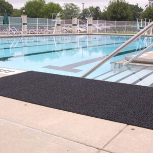 Duraloop Heavy Duty laid next to Pool Exit Stairs