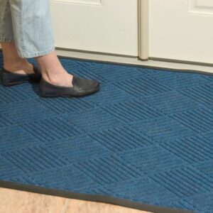 Ridgeway Blue Carpeting in front of closet