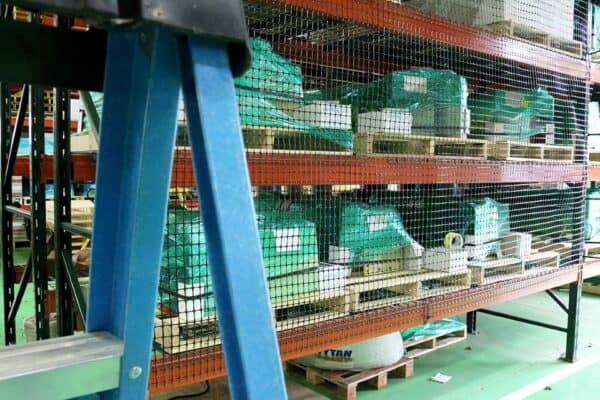 Plastic Rack Netting Plastic Rack Safety Netting - Barron Equipment & Overhead Doors