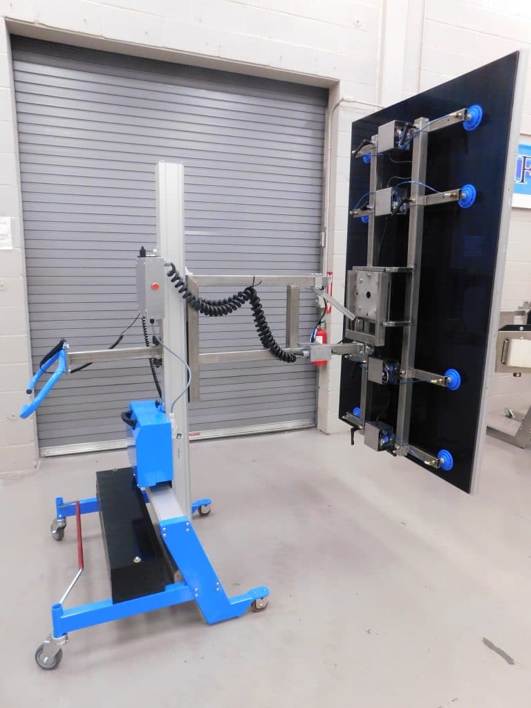Vacuum Attachment Portable Lifter Barron Equipment & Overhead Doors