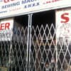 Storefront security gate 2 side angle