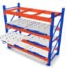 Roll Out Pallet rack mounted