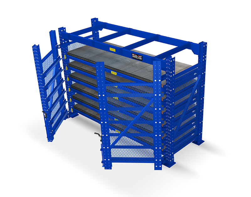 roll out sheet rack closing with sheets
