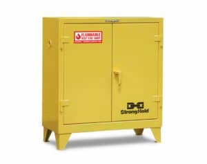 12 Gauge – 60 Gallon Flammable Cabinet With Manual Closing Doors – 58 in. W x 18 in. D x 66 in. H