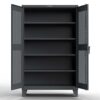 12-Gauge Ventilated Storage Cabinet With 4 Shelves – 36 in. W X 24 in. D x 78 in. H in dark gray