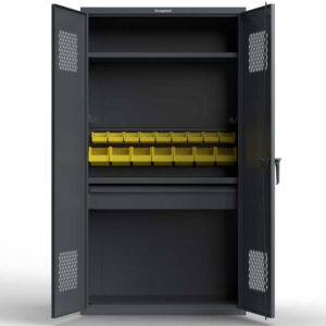 14 Gauge TA-50 Medical Locker – 42 in. W X 24 in. D X 78 in. H in dark gray
