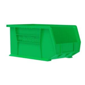 Hang and Stack Plastic Storage Bin – 8.13 In. W X 14.75 In. D X 7.00 In. H-Green