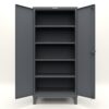 12-Gauge Industrial Storage Cabinet With 4 Shelves – 36 in. W X 24 in. D X 78 in. H in dark gray