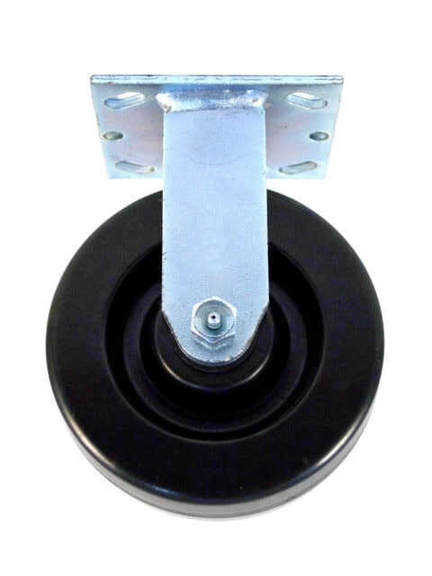 6 Inch Kingpinless Rigid Caster with Phenolic Wheel and Roller Bearing