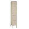Five Tier Standard Metal Locker 1 Wide – 12 in. W X 15 in. D X 66 in. H in putty