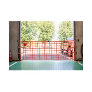 Loading dock safety barriers meeting OSHA requirements
