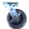 6 Inch Industrial Swivel Caster with Rubber Wheel and Top Lock Brake