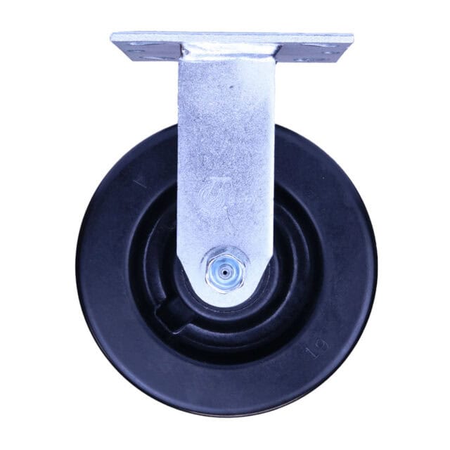 6 Inch Kingpinless Rigid Caster with Phenolic Wheel and Ball Bearing