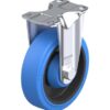 5 Inch Rigid Caster with Blickle EasyRoll Rubber Wheel and Nylon 6 Core