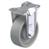 4 Inch Rigid Caster with Nylon 6 Wheel and Synthetic Thread Guard