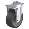 4 Inch Rigid Caster with Heat-Resistant Silicone Rubber Wheel