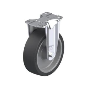 5 Inch Rigid Caster with Heat-Resistant Silicone Rubber Wheel