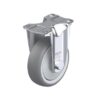 4 Inch Medium Duty Rigid Caster with Blickle Thermoplastic Rubber Wheel