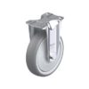 5 Inch Medium Duty Rigid Caster with Blickle Thermoplastic Rubber Wheel