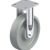 8 Inch Industrial Rigid Caster with Blickle Heavy Duty Nylon Wheel