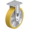 8 Inch Industrial Rigid Caster with Blickle Extrathane Polyurethane Wheel