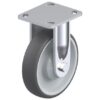 6-5/16 Inch Industrial Rigid Caster with Blickle Thermoplastic Polyurethane Wheel