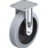 8 Inch Industrial Rigid Caster with Blickle EasyRoll Rubber Wheel