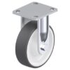 6 Inch Industrial Rigid Caster with Blickle Thermoplastic Polyurethane Wheel and Nylon Center
